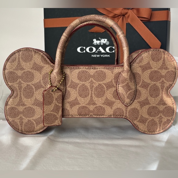 Coach Tan and Brown Crossbody Bag